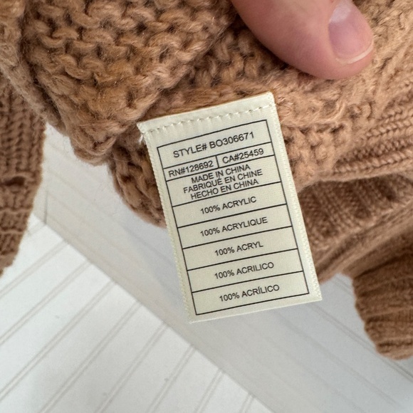 NEW Steve Madden Lucie Sweater Hazelnut - Picture 8 of 9